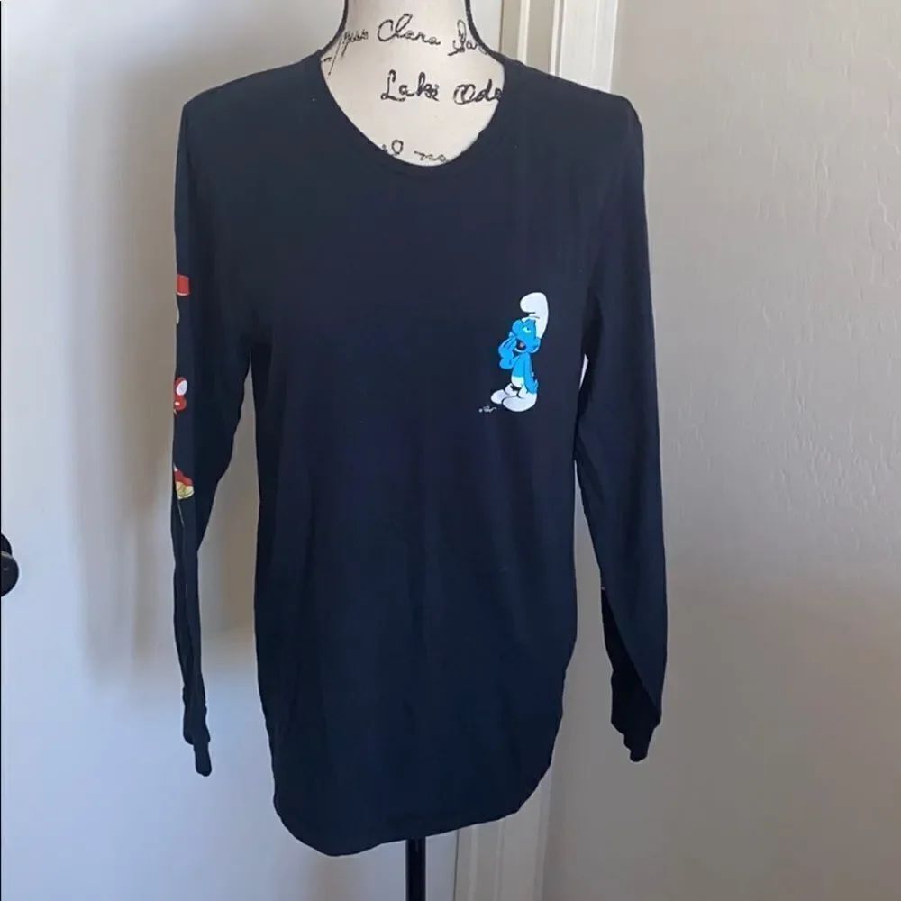 Smurf Black Mushroom 🍄 Long Sleeve Shirt